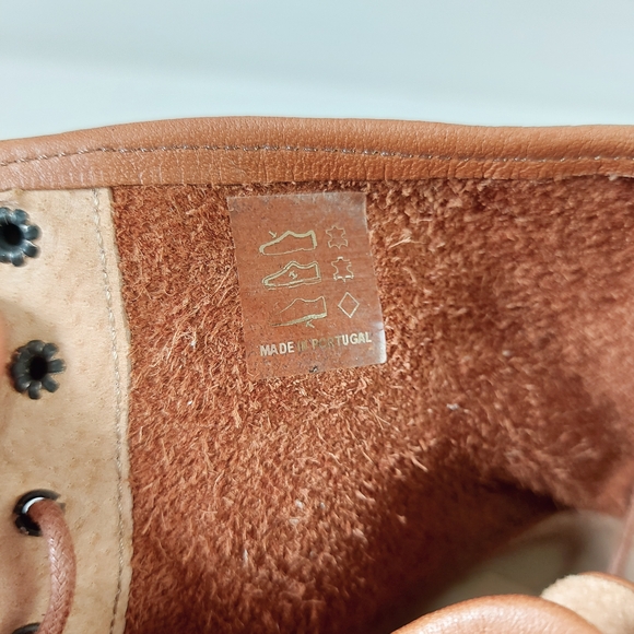 Maison Bulle Women Distressed Gypsy Hippie Mid-Calf Tan Leather Ankle Boots 42 - Picture 10 of 11